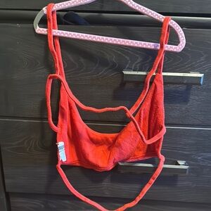 Joah Brown Red “Cage Bra”